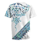 Kahui Whetu Paua shell Kowhaiwhai Taniko Personalised Rugby Jersey Manta Ray Shark-Turtle Maori Tribal Style