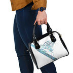 Kahui Whetu Paua shell Kowhaiwhai Taniko Personalised Shoulder Handbag Manta Ray Shark-Turtle Maori Tribal Style