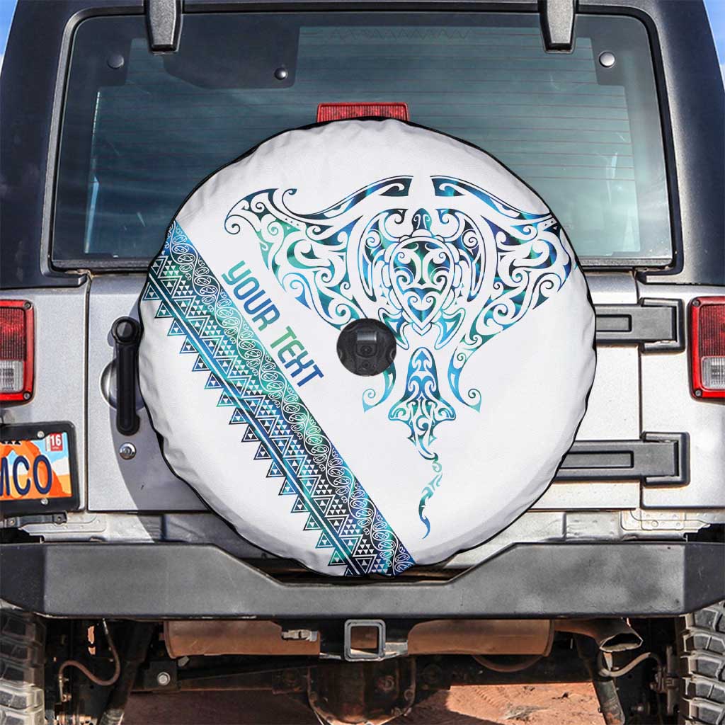 Kahui Whetu Paua shell Kowhaiwhai Taniko Personalised Spare Tire Cover Manta Ray Shark-Turtle Maori Tribal Style