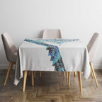 Kahui Whetu Paua shell Kowhaiwhai Taniko Personalised Tablecloth Manta Ray Shark-Turtle Maori Tribal Style