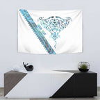 Kahui Whetu Paua shell Kowhaiwhai Taniko Personalised Tapestry Manta Ray Shark-Turtle Maori Tribal Style
