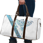 Kahui Whetu Paua shell Kowhaiwhai Taniko Personalised Travel Bag Manta Ray Shark-Turtle Maori Tribal Style