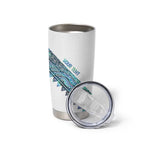 Kahui Whetu Paua shell Kowhaiwhai Taniko Personalised Tumbler Cup Manta Ray Shark-Turtle Maori Tribal Style
