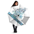 Kahui Whetu Paua shell Kowhaiwhai Taniko Personalised Umbrella Manta Ray Shark-Turtle Maori Tribal Style