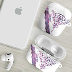 Mawhero Paua shell Kowhaiwhai Taniko Personalised AirPods Case Manta Ray Shark-Turtle Maori Tribal Style