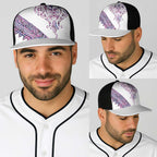 Mawhero Paua shell Kowhaiwhai Taniko Baseball Net Cap Manta Ray Shark-Turtle Maori Tribal Style