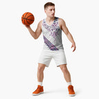 Mawhero Paua shell Kowhaiwhai Taniko Personalised Basketball Jersey Manta Ray Shark-Turtle Maori Tribal Style