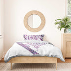 Mawhero Paua shell Kowhaiwhai Taniko Personalised Bedding Set Manta Ray Shark-Turtle Maori Tribal Style