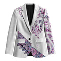 Mawhero Paua shell Kowhaiwhai Taniko Personalised Blazer Manta Ray Shark-Turtle Maori Tribal Style