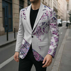Mawhero Paua shell Kowhaiwhai Taniko Personalised Blazer Manta Ray Shark-Turtle Maori Tribal Style
