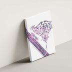 Mawhero Paua shell Kowhaiwhai Taniko Personalised Canvas Wall Art Manta Ray Shark-Turtle Maori Tribal Style