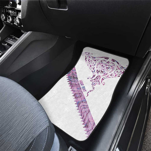 Mawhero Paua shell Kowhaiwhai Taniko Personalised Car Mats Manta Ray Shark-Turtle Maori Tribal Style