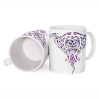 Mawhero Paua shell Kowhaiwhai Taniko Personalised Ceramic Mug Manta Ray Shark-Turtle Maori Tribal Style