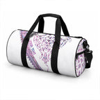 Mawhero Paua shell Kowhaiwhai Taniko Personalised Duffle Bag Manta Ray Shark-Turtle Maori Tribal Style