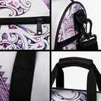 Mawhero Paua shell Kowhaiwhai Taniko Personalised Duffle Bag Manta Ray Shark-Turtle Maori Tribal Style