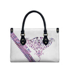 Mawhero Paua shell Kowhaiwhai Taniko Personalised Leather Bag Manta Ray Shark-Turtle Maori Tribal Style
