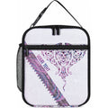 Mawhero Paua shell Kowhaiwhai Taniko Personalised Lunch Bag Manta Ray Shark-Turtle Maori Tribal Style