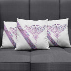 Mawhero Paua shell Kowhaiwhai Taniko Personalised Pillow Cover Manta Ray Shark-Turtle Maori Tribal Style