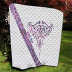 Mawhero Paua shell Kowhaiwhai Taniko Personalised Quilt Manta Ray Shark-Turtle Maori Tribal Style