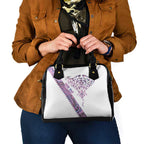Mawhero Paua shell Kowhaiwhai Taniko Personalised Shoulder Handbag Manta Ray Shark-Turtle Maori Tribal Style