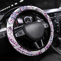 Mawhero Paua shell Kowhaiwhai Taniko Steering Wheel Cover Manta Ray Shark-Turtle Maori Tribal Style
