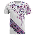 Mawhero Paua shell Kowhaiwhai Taniko Personalised T Shirt Manta Ray Shark-Turtle Maori Tribal Style