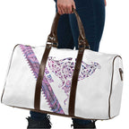 Mawhero Paua shell Kowhaiwhai Taniko Personalised Travel Bag Manta Ray Shark-Turtle Maori Tribal Style