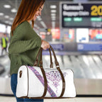 Mawhero Paua shell Kowhaiwhai Taniko Personalised Travel Bag Manta Ray Shark-Turtle Maori Tribal Style