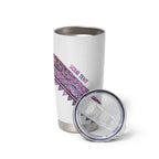 Mawhero Paua shell Kowhaiwhai Taniko Personalised Tumbler Cup Manta Ray Shark-Turtle Maori Tribal Style