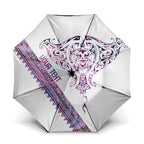 Mawhero Paua shell Kowhaiwhai Taniko Personalised Umbrella Manta Ray Shark-Turtle Maori Tribal Style