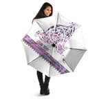 Mawhero Paua shell Kowhaiwhai Taniko Personalised Umbrella Manta Ray Shark-Turtle Maori Tribal Style