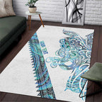 Kahui Whetu Paua shell Kowhaiwhai Taniko Personalised Area Rug Taniwha Maori Tribal Style