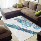 Kahui Whetu Paua shell Kowhaiwhai Taniko Personalised Area Rug Taniwha Maori Tribal Style