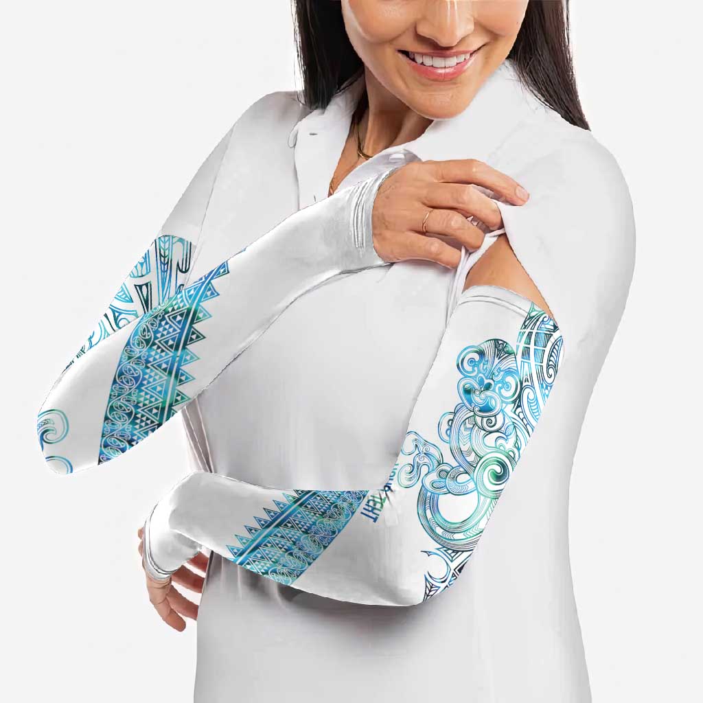 Kahui Whetu Paua shell Kowhaiwhai Taniko Personalised Arm Sleeves Taniwha Maori Tribal Style