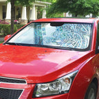 Kahui Whetu Paua shell Kowhaiwhai Taniko Personalised Auto Sun Shade Taniwha Maori Tribal Style