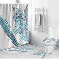 Kahui Whetu Paua shell Kowhaiwhai Taniko Personalised Bathroom Set Taniwha Maori Tribal Style