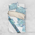 Kahui Whetu Paua shell Kowhaiwhai Taniko Personalised Bedding Set Taniwha Maori Tribal Style