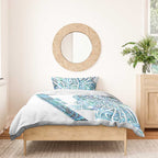 Kahui Whetu Paua shell Kowhaiwhai Taniko Personalised Bedding Set Taniwha Maori Tribal Style