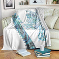 Kahui Whetu Paua shell Kowhaiwhai Taniko Personalised Blanket Taniwha Maori Tribal Style