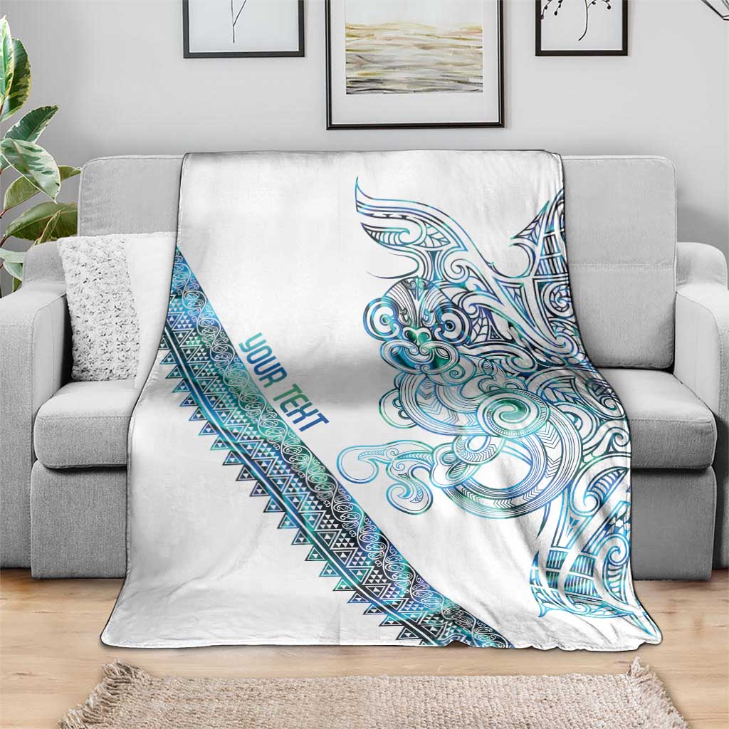 Kahui Whetu Paua shell Kowhaiwhai Taniko Personalised Blanket Taniwha Maori Tribal Style