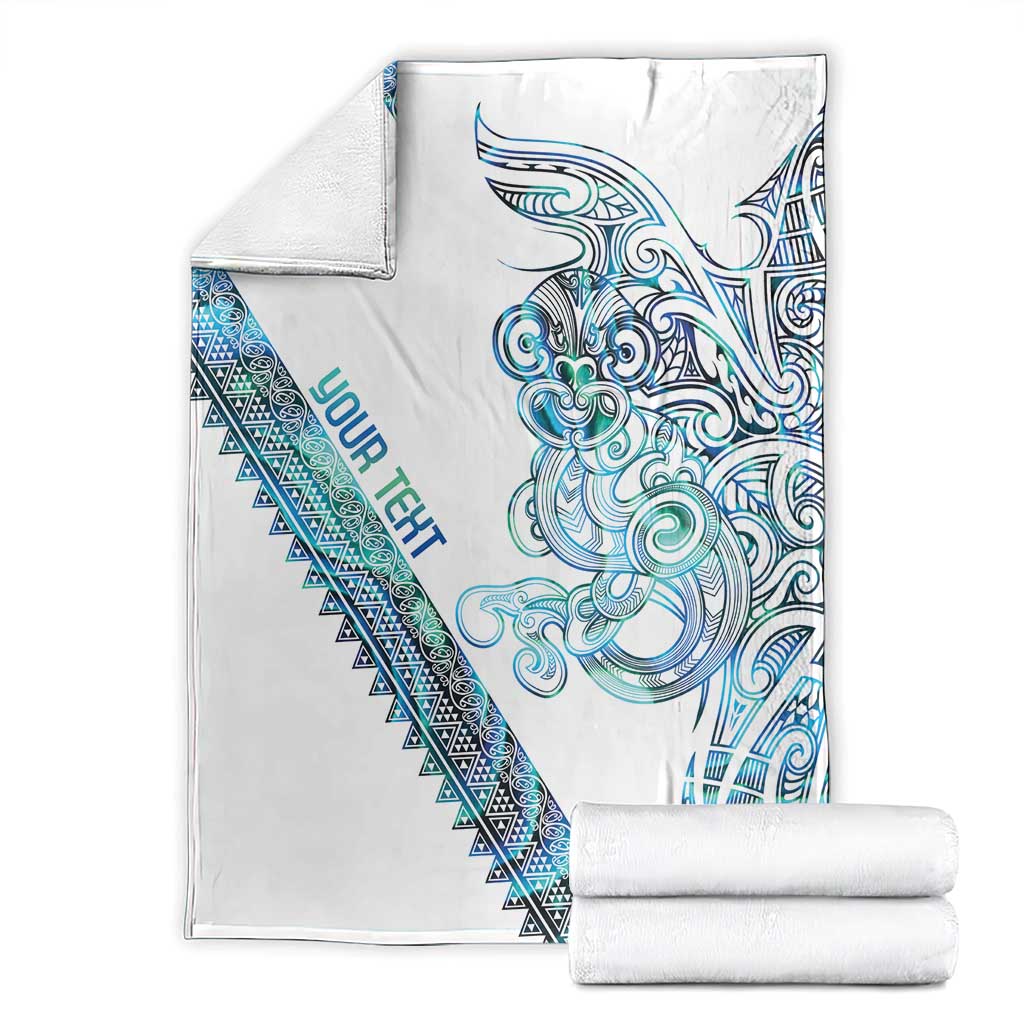 Kahui Whetu Paua shell Kowhaiwhai Taniko Personalised Blanket Taniwha Maori Tribal Style