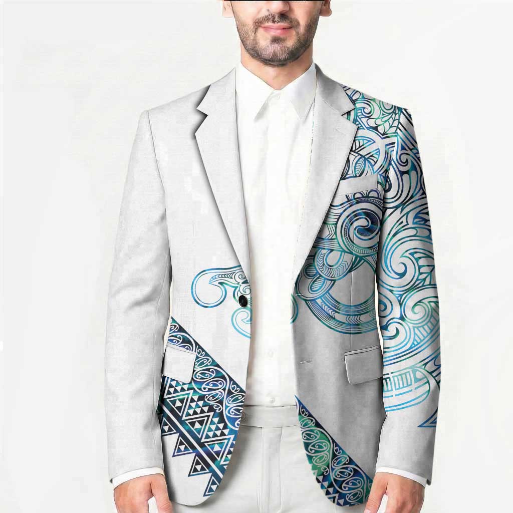 Kahui Whetu Paua shell Kowhaiwhai Taniko Personalised Blazer Taniwha Maori Tribal Style