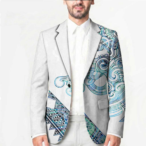 Kahui Whetu Paua shell Kowhaiwhai Taniko Personalised Blazer Taniwha Maori Tribal Style
