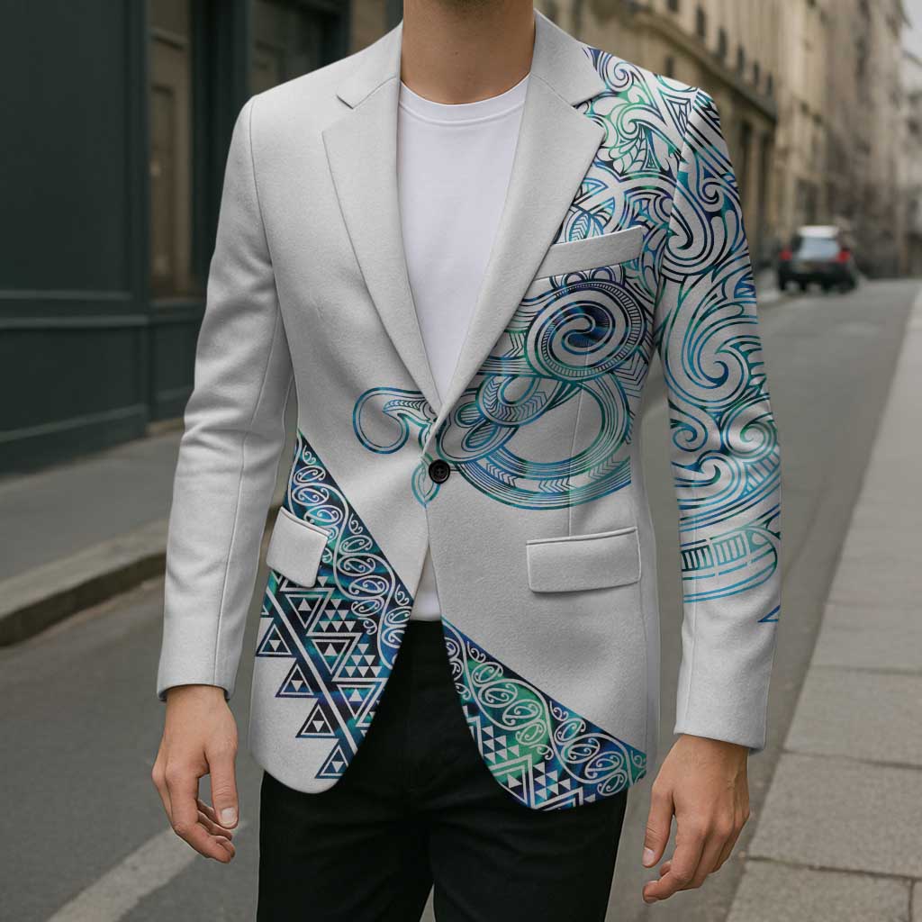 Kahui Whetu Paua shell Kowhaiwhai Taniko Personalised Blazer Taniwha Maori Tribal Style