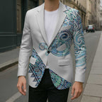 Kahui Whetu Paua shell Kowhaiwhai Taniko Personalised Blazer Taniwha Maori Tribal Style