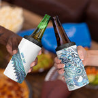 Kahui Whetu Paua shell Kowhaiwhai Taniko Personalised 4 in 1 Can Cooler Tumbler Taniwha Maori Tribal Style