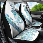 Kahui Whetu Paua shell Kowhaiwhai Taniko Personalised Car Seat Cover Taniwha Maori Tribal Style
