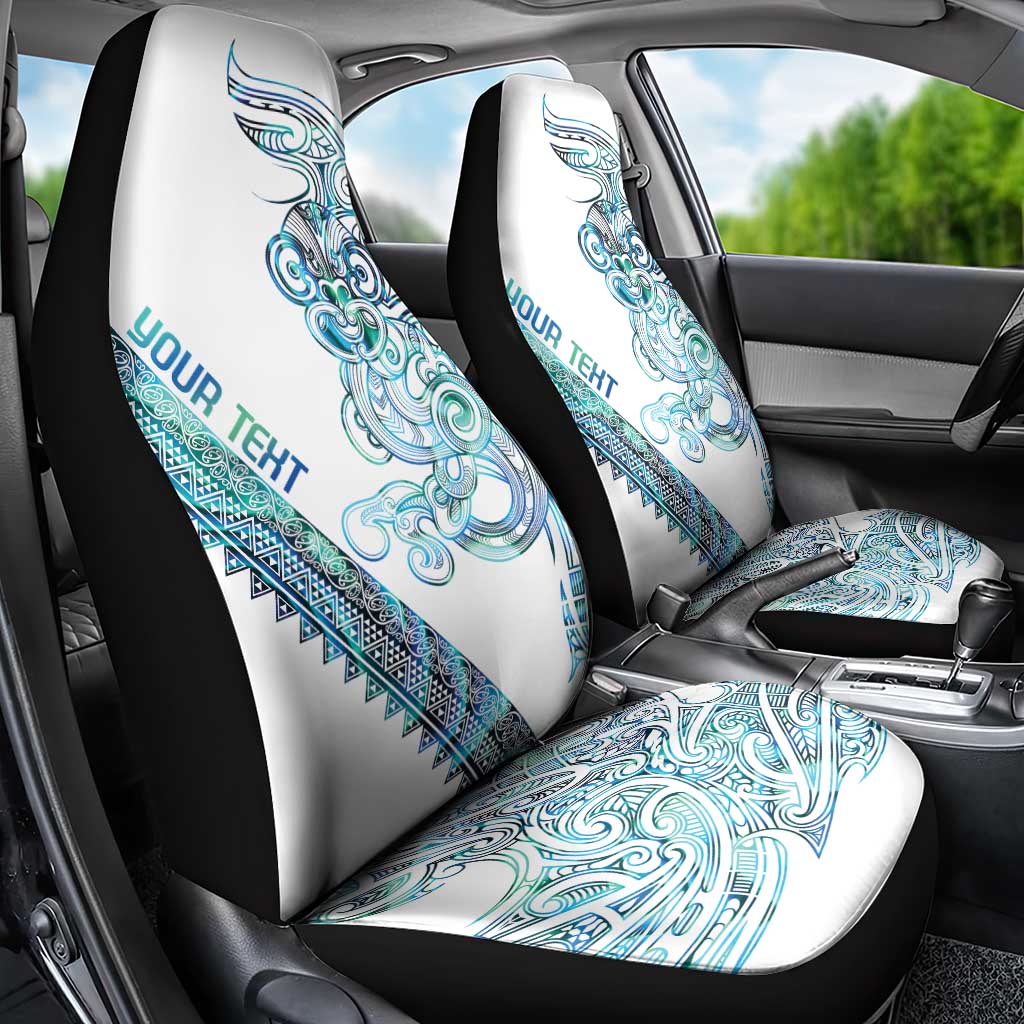 Kahui Whetu Paua shell Kowhaiwhai Taniko Personalised Car Seat Cover Taniwha Maori Tribal Style