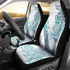 Kahui Whetu Paua shell Kowhaiwhai Taniko Personalised Car Seat Cover Taniwha Maori Tribal Style