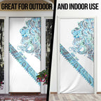 Kahui Whetu Paua shell Kowhaiwhai Taniko Personalised Door Cover Taniwha Maori Tribal Style